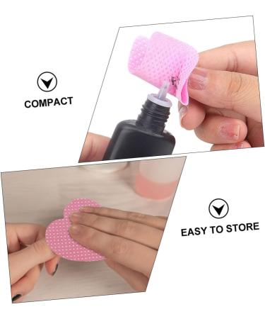  CIYODO 400 Sheets Gel Glue Remover Wipes Eyelash Extension Wipes Nail Cleaning Wipes Adhesive Wipes Paint Stripping Cotton Heart Shape - Buy Online on GoSupps.com