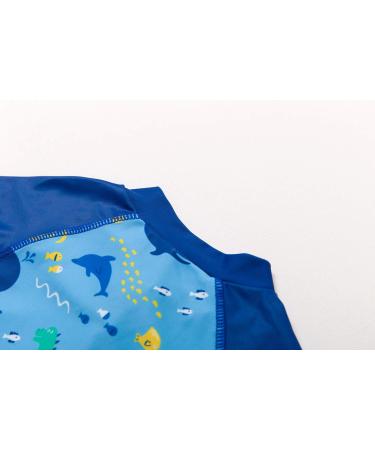 BONVERANO Baby Boys Swimsuit | Full-Length Zipper One Piece with UPF 50+ Sun Protection | 2-3 Years Sea | Toddler Bathing Suit - Buy Online on GoSupps.com