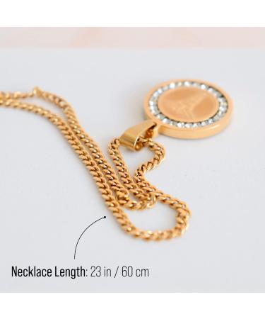 Shop MIA MIA Elegant Medical Alert Necklace for Women - Stainless Steel & Crystal Emergency ID Jewelry for Diabetes Allergy & Epilepsy - Buy Online on GoSupps.com