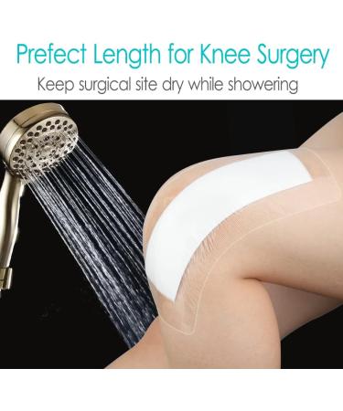 Waterproof Knee Replacement Bandage | 4x8 Inch Shower Protector | Hip Surgery Incision Cover (Pack of 14 - Buy Online on GoSupps.com
