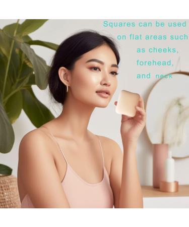 3PCS Washable Soft Powder Puff Makeup Sponge Set - Triangle/Square/Round Shapes with Strap for Loose Powder, Foundation - Wet/Dry Application - Reusable Powder Puff - Buy Online on GoSupps.com