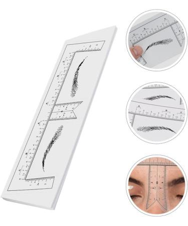 PLAFOPE 10pcs Eyebrow Design Ruler Shape Eyebrow Shaping Template Drawing Tool Makeup Tools Disposable - Buy Online on GoSupps.com