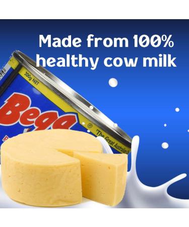 Bega Canned Cheese: Shelf Stable Processed Cheddar, 100% Real Cow Milk, Long-Term Storage Food - 6 Pack - Buy Online on GoSupps.com