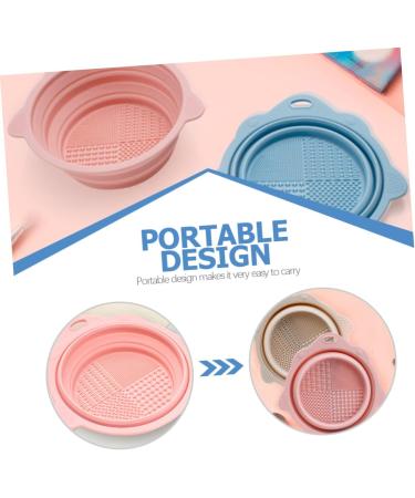 MAGICLULU 2pcs Makeup Brush Cleaning Bowl Scrubber Brush Cleaner Mat Makeup Sponge Washing Makeuo Makeup Cleaner Tool Cleaning Bowl Makeup Brush Cleaners Accessories Cosmetic 14.5x14.2cm Assorted Color - Buy Online on GoSupps.com
