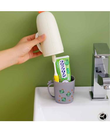 Youyuer Portable Travel Toothbrush Set - 2 Toothbrushes with Case & Holder for Home Hiking Camping & Travel - Buy Online on GoSupps.com