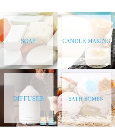 Salking Summer Essential Oils Set - 6x10ml 100% Pure Aromatherapy Fragrance Oils for Diffuser Humidifier & Massage - Coconut Pineapple Watermelon Marine Brizz Mojito Vanilla Ice Cream - Buy Online on GoSupps.com