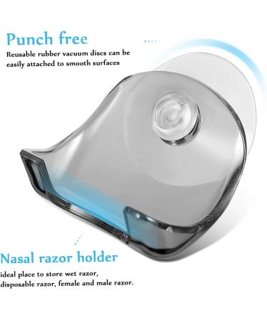Minkissy 6-Piece Suction Cup Shower Wall Shaver Holder Set | Razor Hanging Hooks & Holders for Easy Storage - Buy Online on GoSupps.com