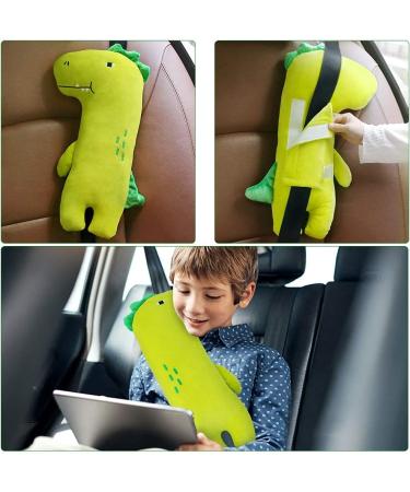Kids Seatbelt Pillow - Toddler Shoulder Pad & Head Rest Cushion - Dinosaur Unicorn Design - Buy Online on GoSupps.com
