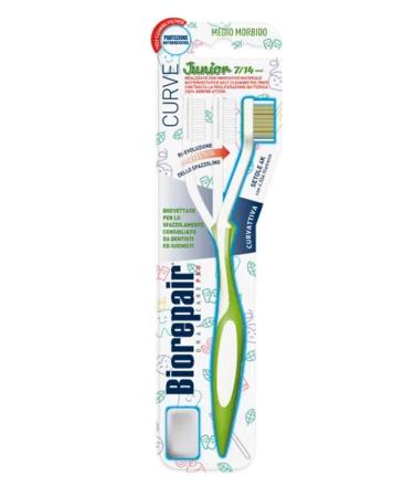 VittleItaly Biorepair Junior Oral Care Set - Toothbrush Curve Medium Soft & Toothpaste 2.53fl.oz - Ages 7-14 - Buy Online on GoSupps.com