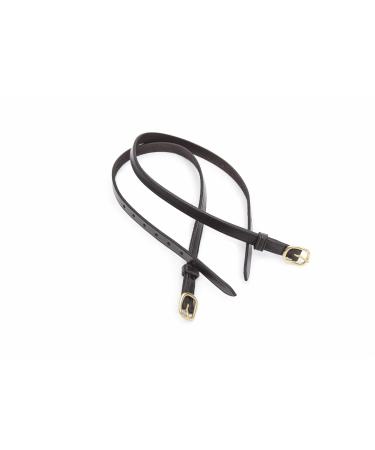 Shires Blenheim Childrens Leather Spur Straps Black - Buy Online on GoSupps.com