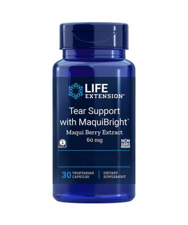 Life Extension Tear Support l'Extrait de Baies de Maqui 30 Capsules v g taliennes Sans Gluten V g tarien Sans Soja Sans OGM