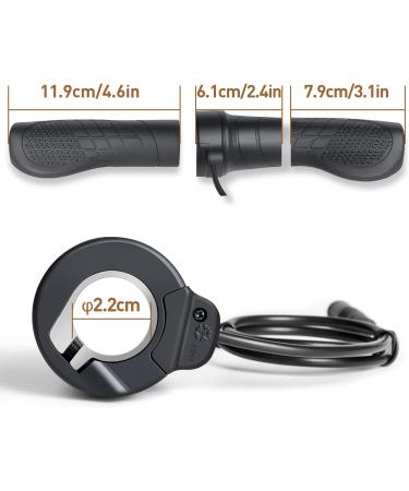 Bafang 3 Pin Half-Twist Throttle for BBS01B BBS02B BBSHD Mid Drive Motor - 17.7 inch Cable - E-Bike Conversion Kit - Buy Online on GoSupps.com