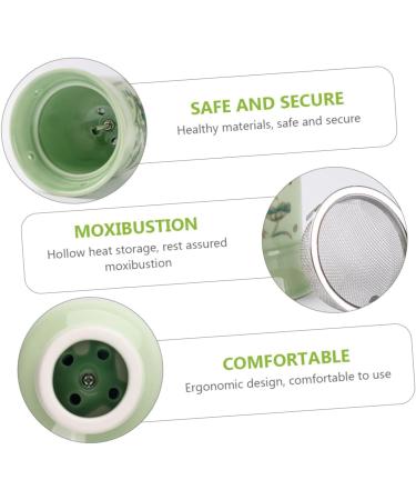 JECOMPRIS Ceramic Moxibustion Pot - 2-Piece Moxa Heating Box for Whole Body Wellness | International Shipping Available - Buy Online on GoSupps.com