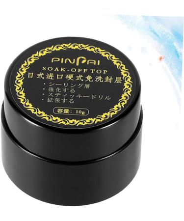 minkissy 1pc Nail Art Adhesive Builder Uv Top Coat Clear Uv Gel Nail Art Top Coat Gel Polish Glue Nail Builder Gel Nail Art Glue Clear Coat Nail Polish Nail Gel Nail Art Gel 4 in 1 Decorate 3.5*2.5*0.5cm Black - Buy Online on GoSupps.com