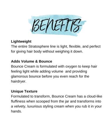 Calista Stratosphere Bounce Cream - Lightweight Volumizing Styling Cream for Body and Bounce - 3.4 oz - Buy Online on GoSupps.com