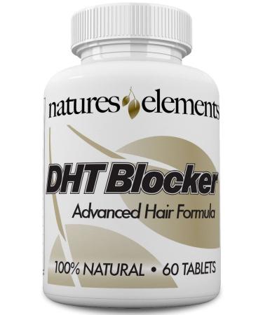 DHT Blocker for Hair Growth and Gray Hair - Unique DHT Blocking Vitamin and Herbal Formula for Hair Regrowth and Gray Hair with He Shou Wu - for Men and Women! - 1 Month Supply - Vegetarian Safe