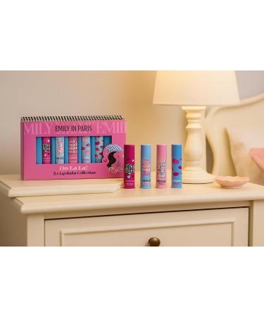 Corsair Toiletries EMILY IN PARIS LIP BALMS RASPBERRY VANILLA MATCHA VANILLA MINT IN BOX - Buy Online on GoSupps.com