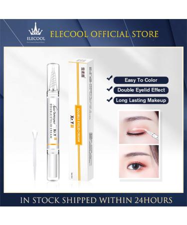 5ML Double Eyelid Glue Cream Invisible Double-Fold Eyelid Cream Long-Acting with No Stimulation Formula Natural Waterproof magics Glue Eyelid Pen for Women Beauty - Buy Online on GoSupps.com