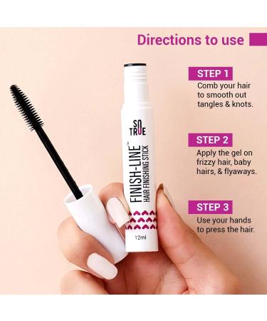 Finish Line Hair Finishing Stick For Women 12ml | Anti Flyaway for Smooth Non-Greasy and Non-Oily Look | For all Hair Types - Buy Online on GoSupps.com