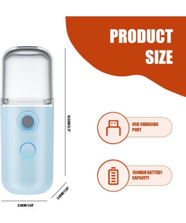Mist Sprayer for Clothing Spray Fine Mist Mini Travel steamers with Visual Water Tank USB Rechargeable Nano Mister Cordless Portable Spray Mist Bottle Cordless steamers - Buy Online on GoSupps.com