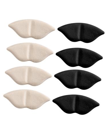 Holibanna 8 Pairs High Heels Half Pad Supple Heel Grip Adhesive Heel Liner Heel Liners Shoes Too Big Inserts Back Heel Cushion Pads Heel Pads Shoe Gummies Shoe Pads Women's Patch Sports Foam