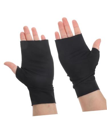 DRESSOOS 2 Pairs pink gloves sun gloves manicure UV gloves UV protection gloves for gel nail lamp nail art accessory UV protective gloves for manicure Nail supplies Nylon summer - Buy Online on GoSupps.com