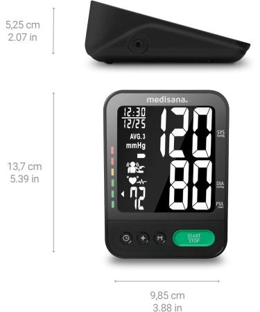 Medisana BU 582 Upper Arm Blood Pressure Monitor - Accurate BP & Pulse Measurement Memory Function Irregular Heartbeat Detection Large Readable Display | Shop Internationally! - Buy Online on GoSupps.com