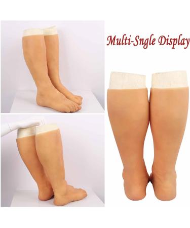 CRODRES Realistic Men Silicone Foot Mask - Prosthetic Artificial Feet Sleeve for Halloween Cosplay - Buy Online on GoSupps.com