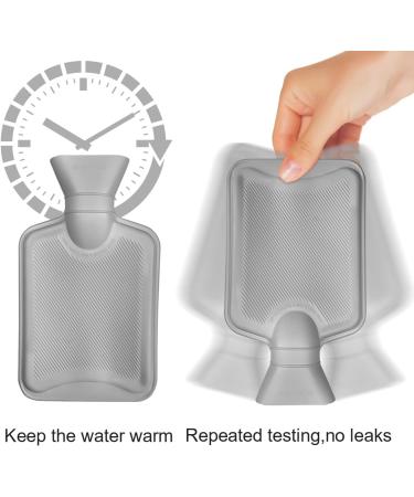 Rubber Hot Water Bottle with Plush Cover and Belt | Pain Relief for Neck, Shoulder, Back, and Waist - Buy Online on GoSupps.com