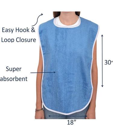 Adult Bibs for Eating Elderly Seniors and Disabled Clothing Protector bibs Bibs Senior Citizens for adults Men Women(5 Pack) - Buy Online on GoSupps.com