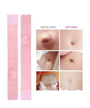 WenTigDY Baby Umbilical Hernia Belt - Pink (2pcs) | Infant Hernia Therapy Treatment for Children - Adjustable Belly Button Support - Buy Online on GoSupps.com