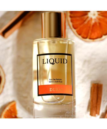LIQ'UID Dubai Luxury Eau de Parfum EDP for Men - 90ml Long Lasting | Premium Gift Perfume | Amber & Sandalwood Fragrance | Perfect for Special Occasions | Luxury Scent Inspired by Dubai | Gift for Him - Buy Online on GoSupps.com