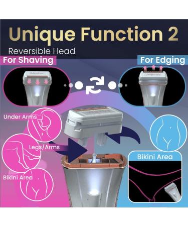 iMusthav DermaRazor - Women's Body Hair Remover | Smooth Skin, USB Rechargeable 18K Gold Plated Blade (MV500-G) - Buy Online on GoSupps.com