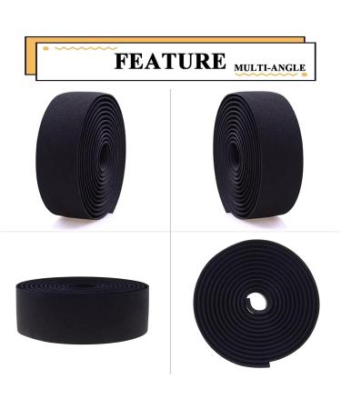 KINGOU EVA Road Bike Handlebar Tape - Black (2PCS/Set) | Bicycle Bar Wraps - Premium Quality - Buy Online on GoSupps.com