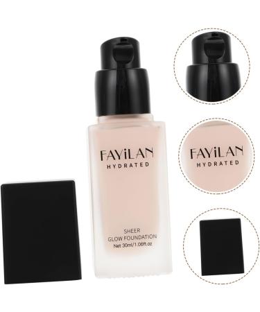SKISUNO Liquid Foundation Concealer Liquid Moisturizing Foundation Concealer Foundation Makeup Glass Black - Buy Online on GoSupps.com