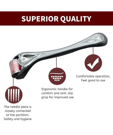 IOPYKKOA Beard Roller 0.5mm for Beard Growth | Microneedling Derma Roller | Enhance Facial Hair Growth | International Shipping Available - Buy Online on GoSupps.com