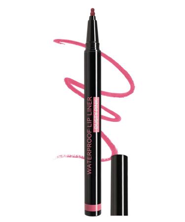 Jutqut Waterproof Lip Liner Matte Marker Dark Red Long Lasting Highly Pigmented and Silky Natural Smooth Lipstick (02 Dark Red)