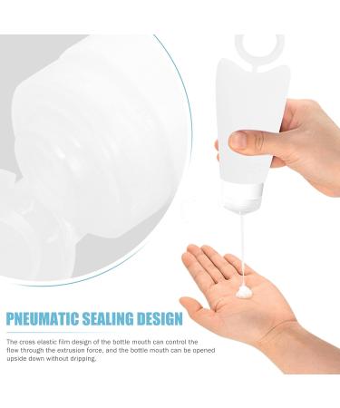 Healifty Disposable Squeezable Soap Bottling Set - 2 Sets of Hook Cases with Hanging Ring Cap, Empty Cosmetic Containers for Liquid Samples - Ideal for Home or Travel - Buy Online on GoSupps.com