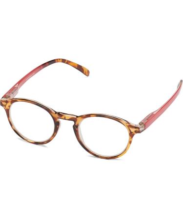 Buy Round Retro Lightweight Women's Reading Glasses (1.75 Pomegranate) with Soft Case | ICU Eyewear - International Shipping Available - Buy Online on GoSupps.com