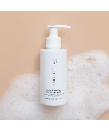 Inglot Soft & Smooth Facial Cleansing Gel - Removes Blemishes and Makeup Residues and Leaves Velvety Soft Moisturised Skin with Kombucha and Ginkgo Biloba Extracts 145ml - Buy Online on GoSupps.com