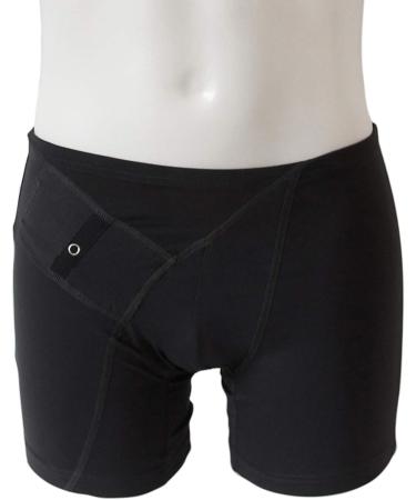 AnnaPS Men's XL Black Boxer Shorts with Insulin Pump Pocket - Diabetes Apparel (1 Pack) - Buy Online on GoSupps.com