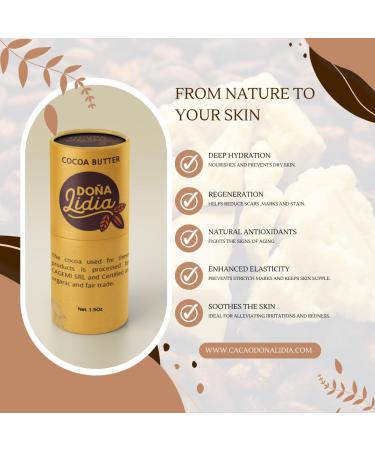 Do a Lidia Organic Lip Balm - Fairtrade Dominican Cacao & Cocoa Butter Lip Care - Artisan Lip Oil 1.5oz - Buy Online on GoSupps.com