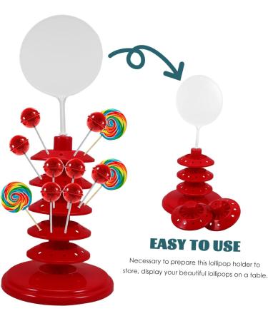 HOLIDYOYO pp lollipop holder desktop lollipop holder lollipops stand plastic lollipop rack red - Buy Online on GoSupps.com