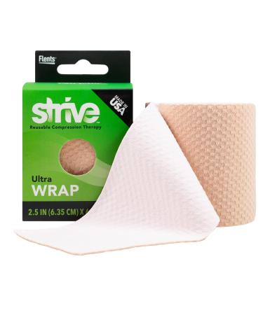 Ultra Athletic Tape | Sports Wrap for Wrist Hand Leg and More | 25 in x 60 in | Tan | Latex-Free