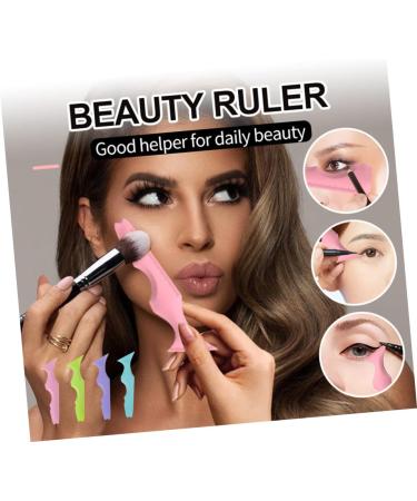 FOMIYES 10 Pcs Eyeliner Eyeshadow Tools Lash Shield Kit Eye Makeup Silicone Eyebrow Stencil Protection Ruler - Buy Online on GoSupps.com