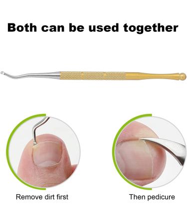 Cuticle Trimmer Toe Nail Clipper Pedicure Manicure Nail Tools Stainless Steel Material for Trim Nail Groove and Ingrown Nails (Gold) - Buy Online on GoSupps.com
