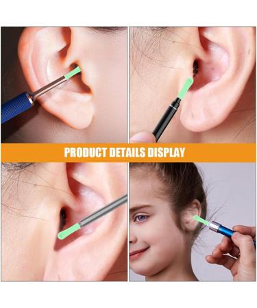 FRCOLOR Ear Spoon Replacement Accessories - 5pcs Silicone Ear Cleaner Tips for Ear Wax Removal | Reusable Light Green Covers & Sleeves - Buy Online on GoSupps.com