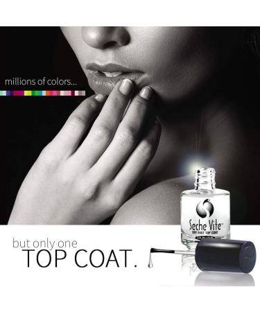 Seche Clear & Vite Base Coat Top Coat Combo for Nail Polish - Fast Drying, High Gloss Finish - Buy Online on GoSupps.com