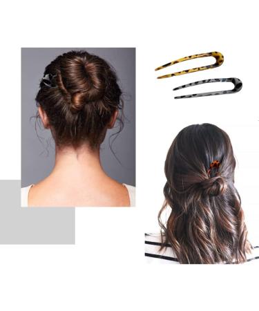 Vasemele 3 Pieces Uper Shape Hairpin Vintage U Shape Hairpin French Style Hairpin Hairpin Hairpin Bun Chopsticks Hairpins - Buy Online on GoSupps.com