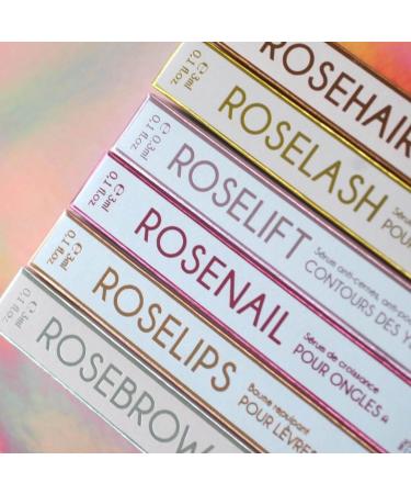 ROSEGOLD ROSEBOX Complete Box 6 Eyelash Eyebrow Hair Nail Growth Serums Lip Plumper Anti-Dark Circles Natural Vegan Made in France - Buy Online on GoSupps.com